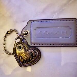 Coach gray Purse Charms or Keychains.